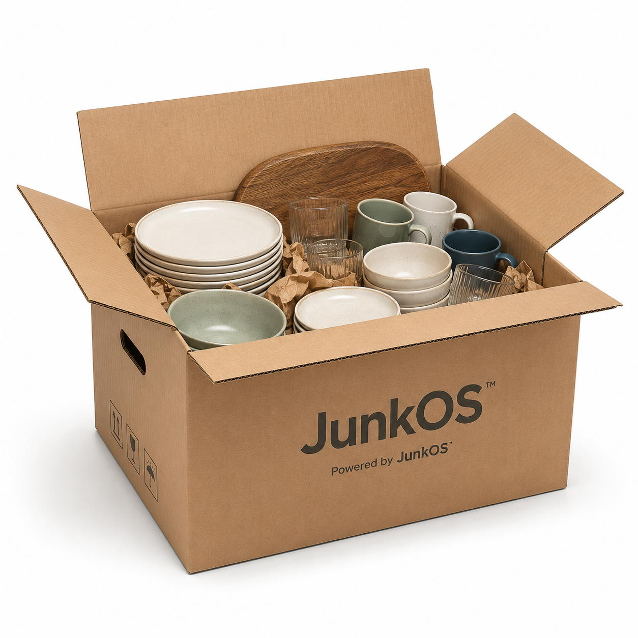 Box of Kitchenware / Dishes